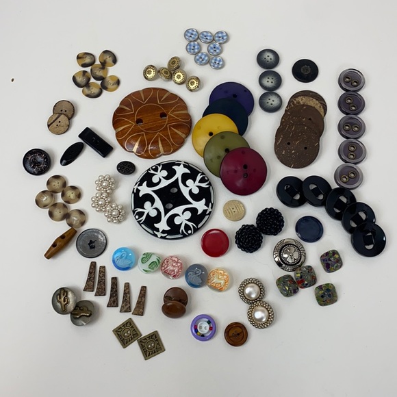 BUTTONS Bundle of Unique Rare Buttons